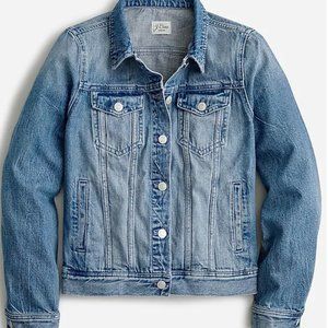 J. Crew Women's Classic Denim Jacket - Brilliant Day Wash